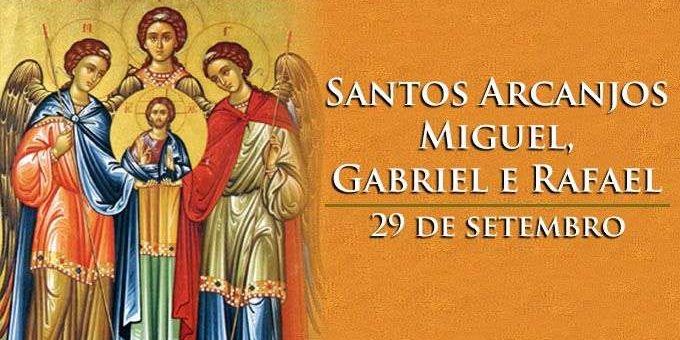 Hoje A Igreja Celebra Os Santos Arcanjos Miguel Gabriel E Rafael